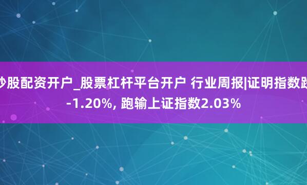 炒股配资开户_股票杠杆平台开户 行业周报|证明指数跌-1.20%, 跑输上证指数2.03%
